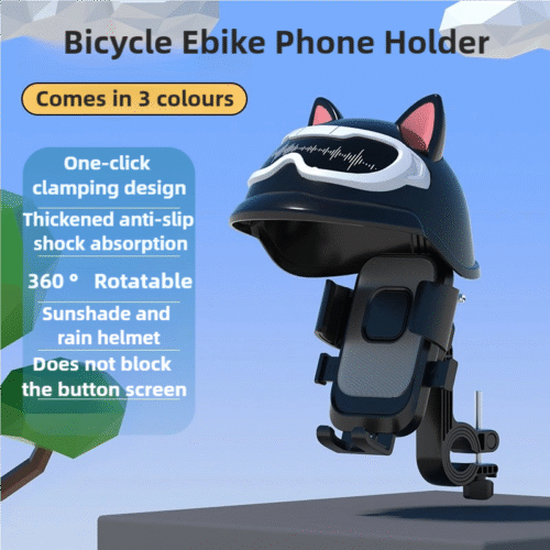 Phone Holder Bike Waterproof With Cap Umbrella