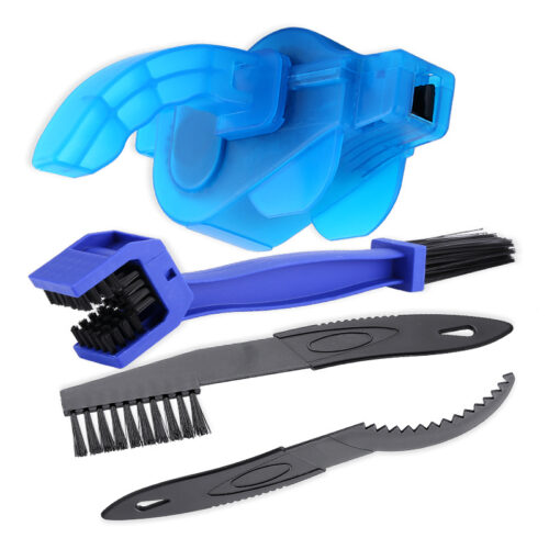 Bicycle Chain Cleaning Kit - Bike Chain Scrubber Brush Set & Glove for MTB Road Bike