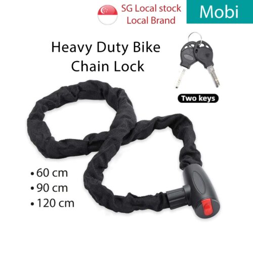 Heavy-Duty Bike Chain Lock | Max Security, Anti-Theft | 60/90/120cm Bicycle Lock