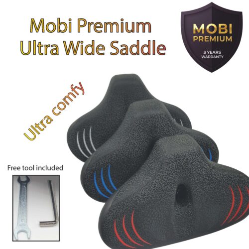 Mobi Premium Bicycle Saddle Seat Comfortable Damping Shock Absorption - Ergonomic & Universal Fit
