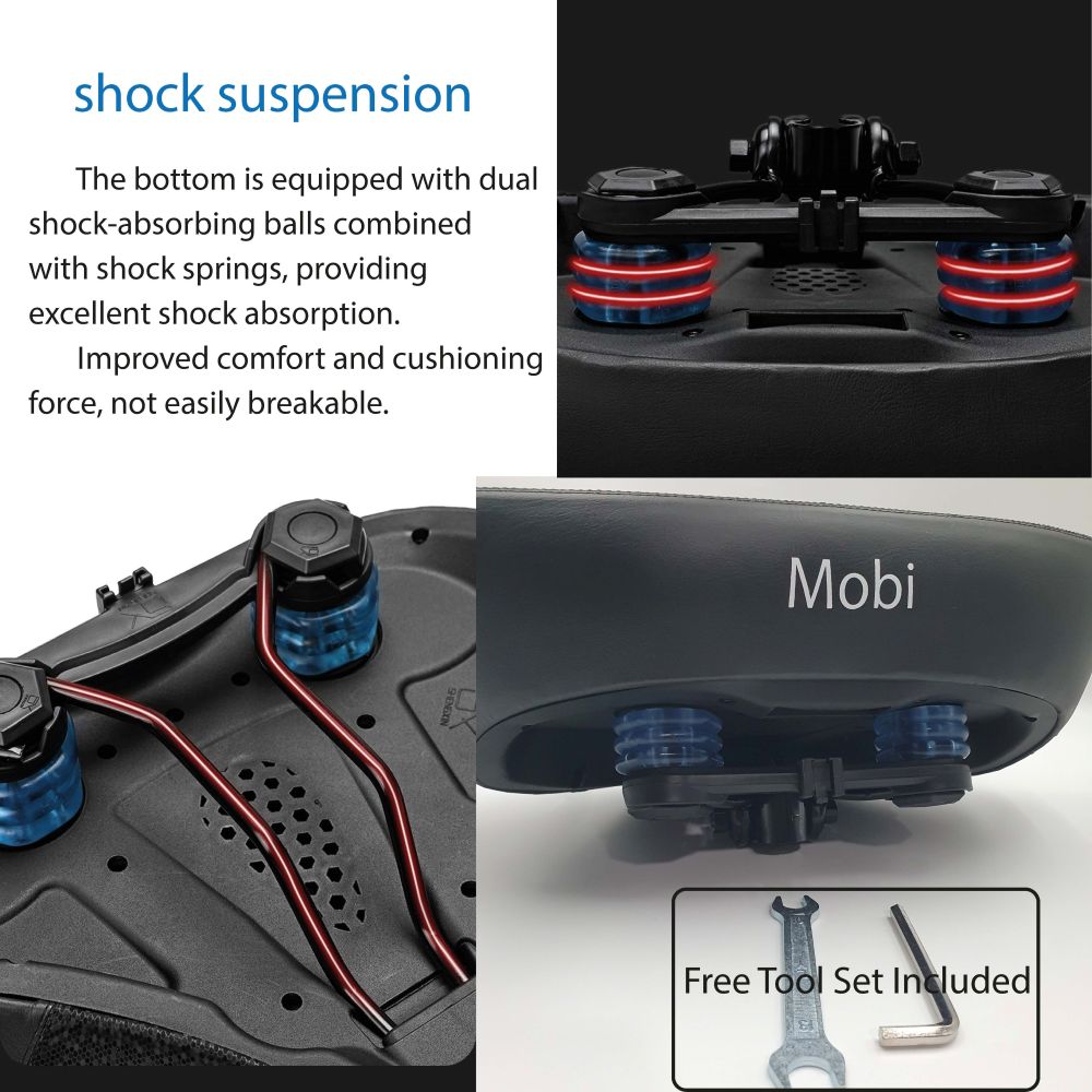 Mobi Premium Ultra Ergonomic E Scooters Seat PMD PMA comfortable Shock Absorbing Saddle Universal - Image 3