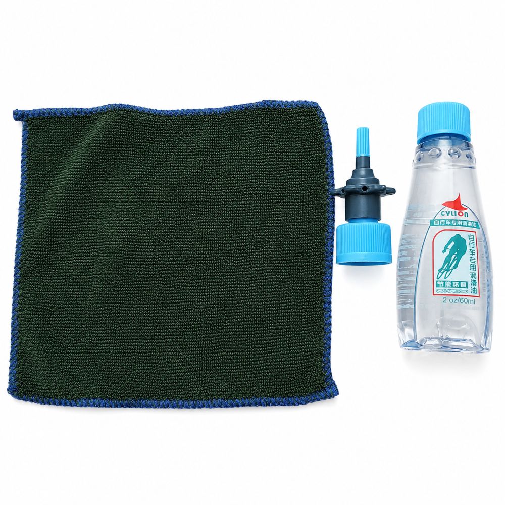 Bicycle Chain Lubricant Oil Bike Chain Oiler with Roller Applicator Grease Greaser - Image 4