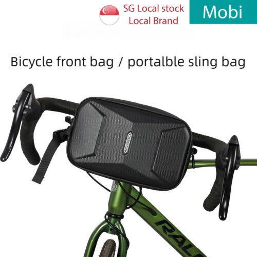 Portable sling bag bicycle Hard Shell Multifunctional bike Front mount bag