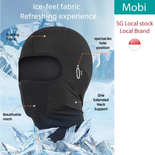 Ice Silk Cycling Balaclava | Breathable Full Face Mask | Helmet Liner Mask | UV Protection Mas