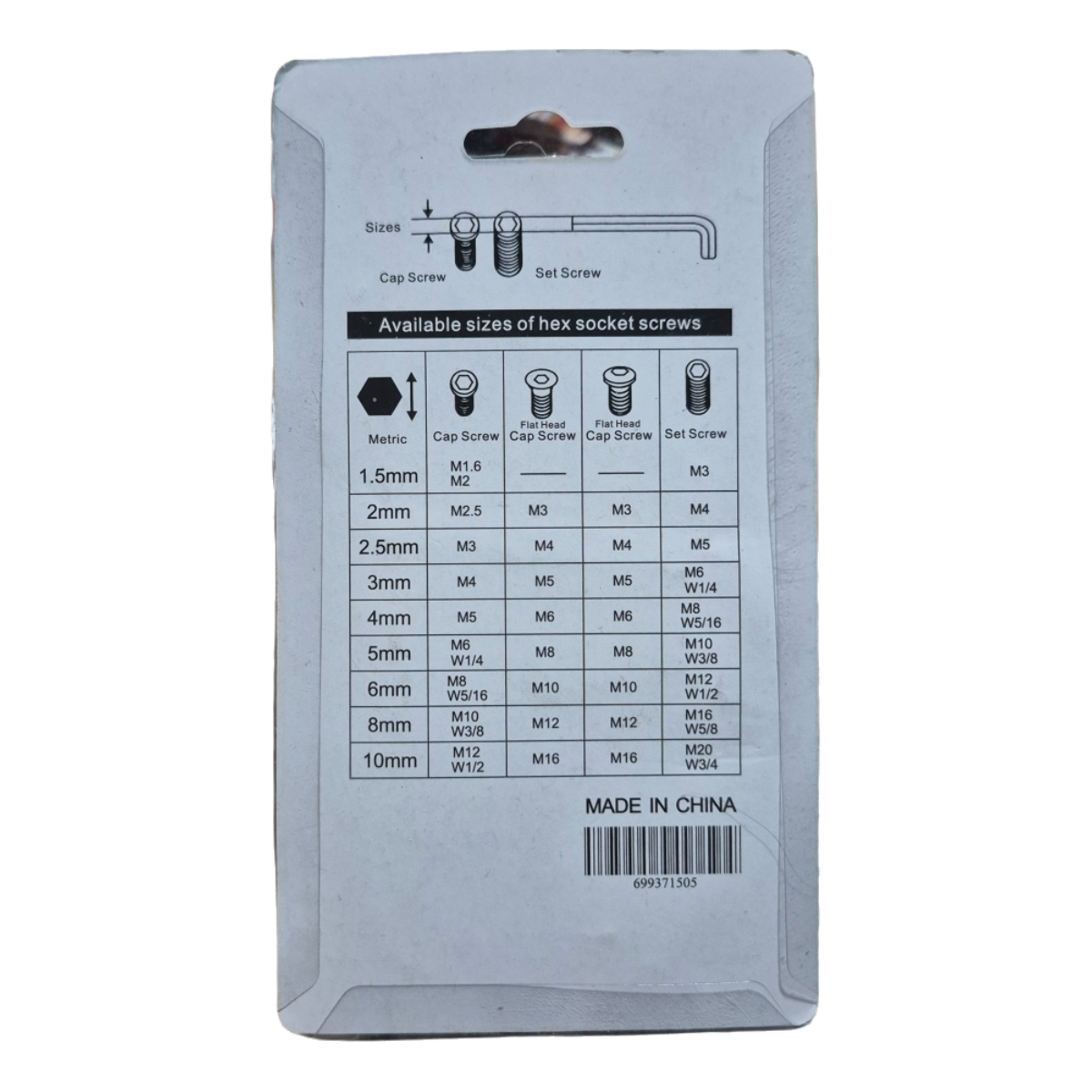 Allen Key Hex Key Wrench Set Allen Wrench (Short + Long Series) Hardware Tool - Image 7
