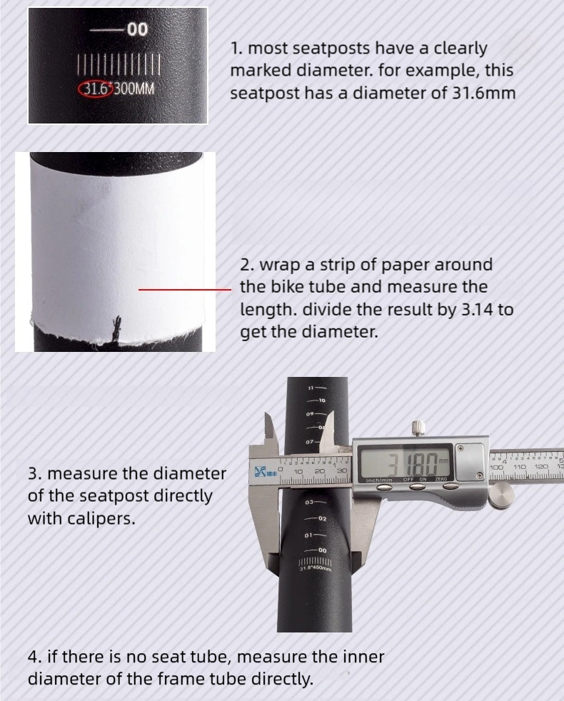 Mobi Premium Bicycle Bike Seat Post Pole Tube | Thickened Aluminium | Strong Support | Easy Install - Image 2