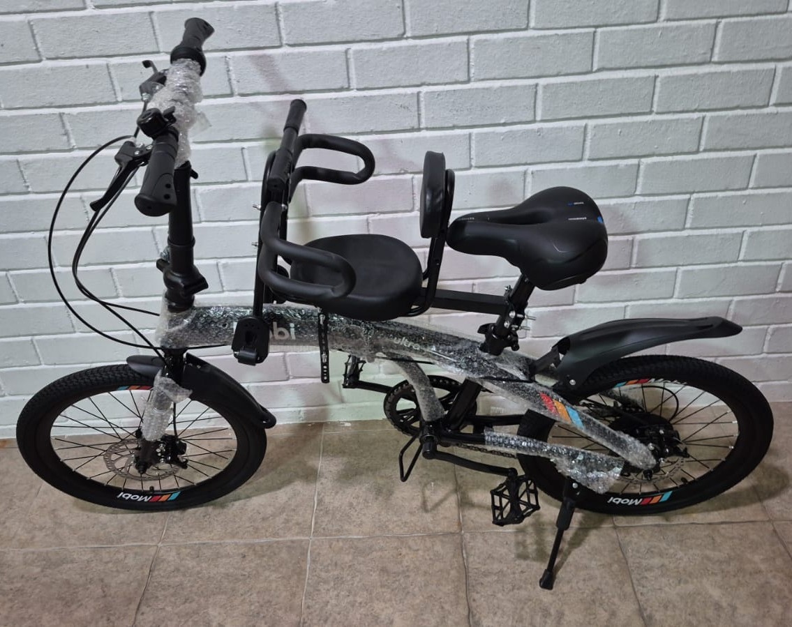 Adjustable Front Child Bike Seat with Safety Guardrail Backrest & Pedals Footrest - Image 6
