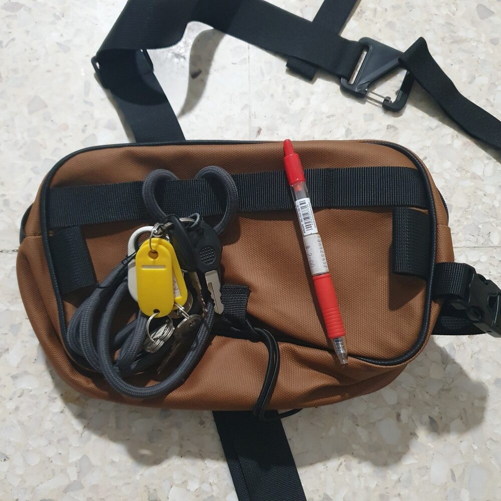 Portable sling bag bicycle Hard Shell Multifunctional bike Front mount bag - Image 7