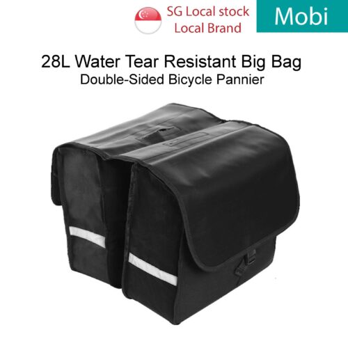 28L Bicycle Pannier Bag Big | Saddle Bag | Double-Sided Rear Tail Bag | Water Tear Resistant