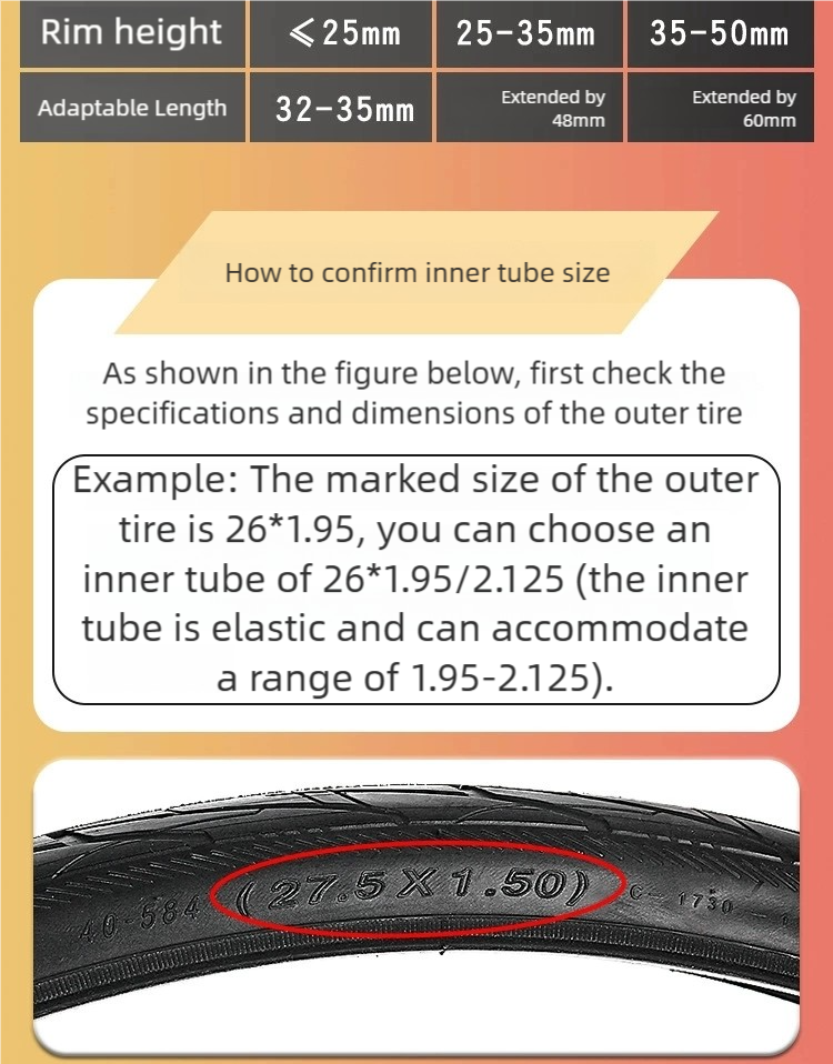 Bicycle inner tube Bike tyre wheel Butyl Rubber AV SV FV PF 12 14 16 18 20 22 24 26 27 29” 700C CST - Image 6