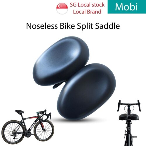 Noseless Bike Split Saddle Seat Bicycle Comfortable Shock Absorb Soft Ultrawide Ergonomic Waterproof