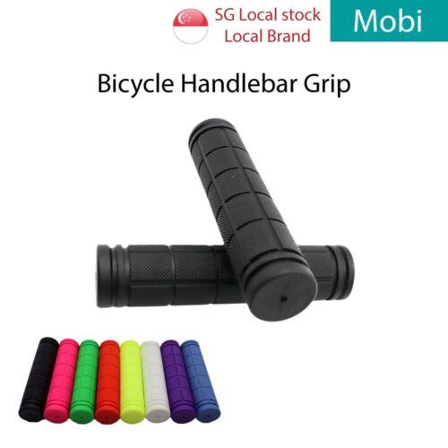 Bike Handle Grip Rubber Anti Slip Bicycle Handlebar Grip MTB Soft Shock Absorb Grip 22mm Universal