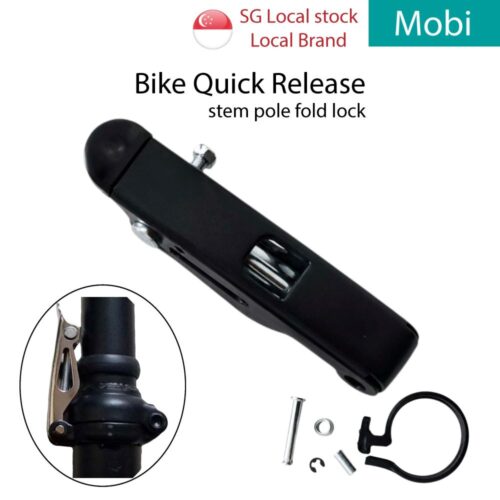 Bicycle Quick Release Clamp handle post pole lock hinge Bracket Folding Bike Stem Repair Part Buckle