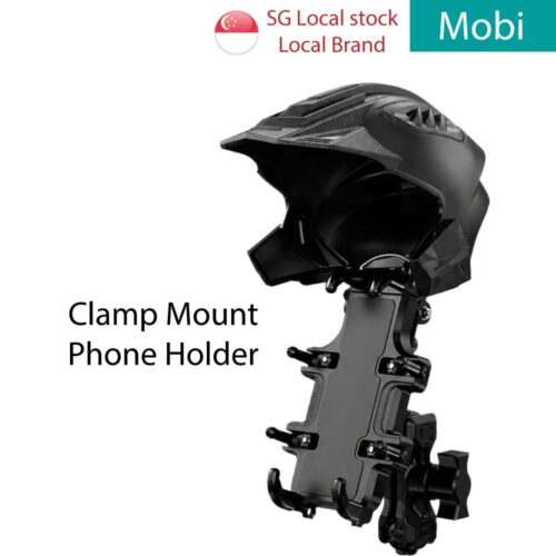 Motorcycle Phone Holder Clamp Mount Motorbike Bicycle Anti Shake 360 Adjustable Bike Handlebar Rain Proof Waterproof