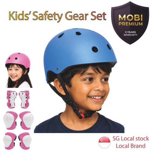 Kids Helmet Protective Gear Adjustable Safety Set Knee Elbow Wrist Guard for Cycling Skating Scooter