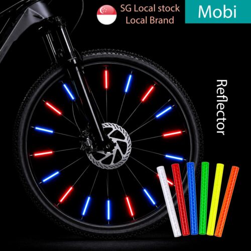 Bicycle Reflector Light Spoke Reflective Strips Wheel Safety Warning Clip Reflector Night Riding