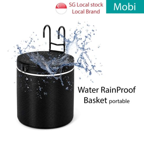 Bicycle Basket Bag Waterproof Portable Foldable Front Basket Bag 12 Litre Bike Handlebar