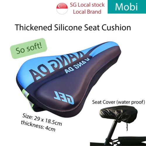 Soft Bike Seat Cover Thickened Shock Absorbing Bicycle Saddle Cushion Waterproof Anti Slip