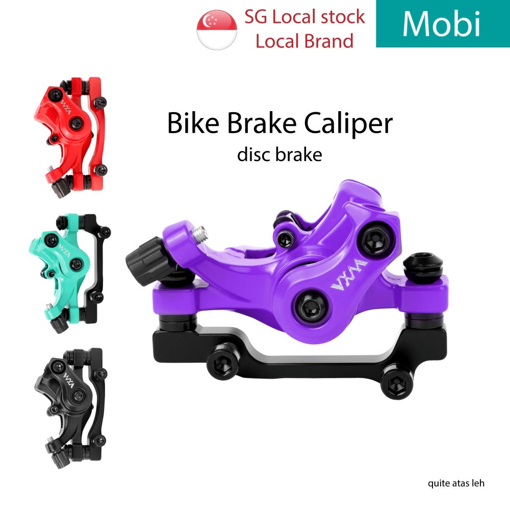 Brake Calliper Caliper Bicycle Bike Mechanical Disc Brake Calliper Rear Front 160mm Resin pad