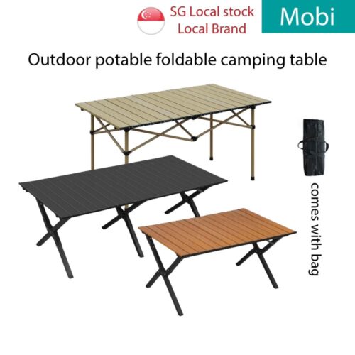 Mobi Outdoor Table potable roll-out rollable foldable folding camping table desk light weight