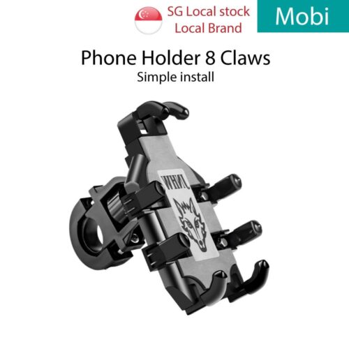 8 Claw Phone Holder 360° Rotation Quick Release Easy Install Motorcycle Bike PAB PMD PMA Scooter