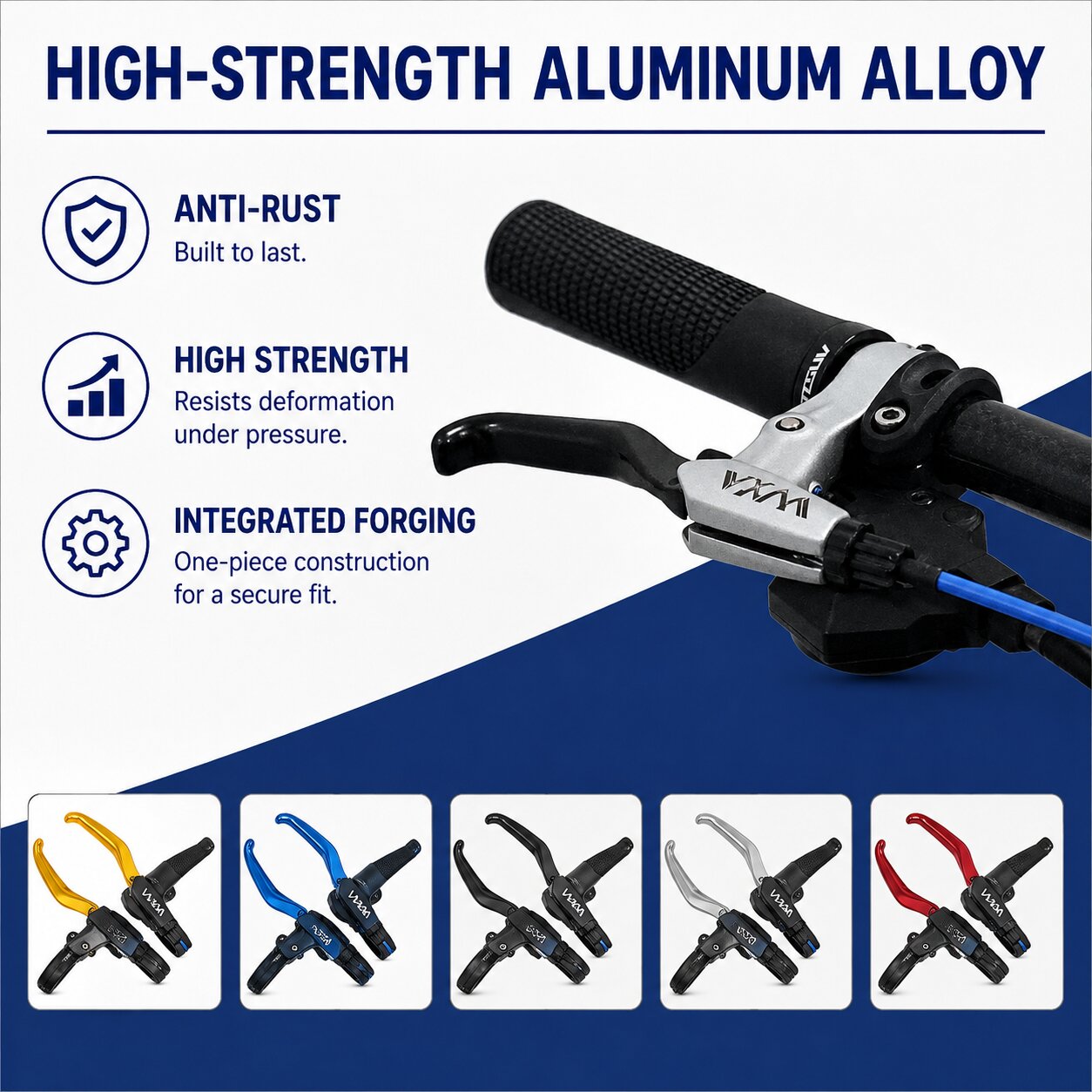 Mobi Bicycle Brake Lever Aluminium V Brake Disc Brake Handle Lever Adjustable MTB Foldable Kid Bike - Image 2
