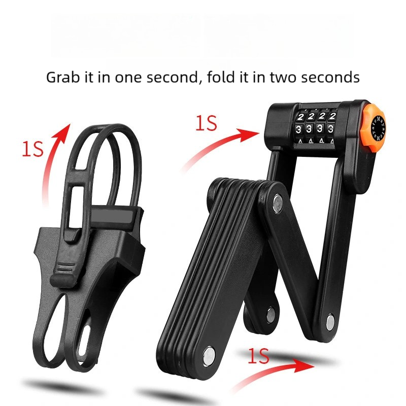 Anti-theft password folding lock Combination lock foldable compact lock - Image 3