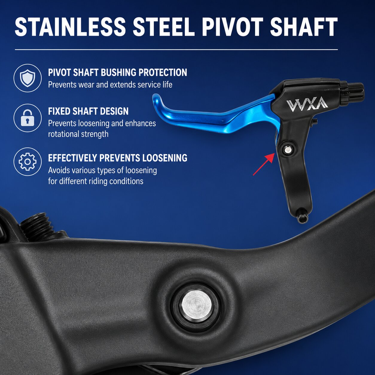 Mobi Bicycle Brake Lever Aluminium V Brake Disc Brake Handle Lever Adjustable MTB Foldable Kid Bike - Image 3