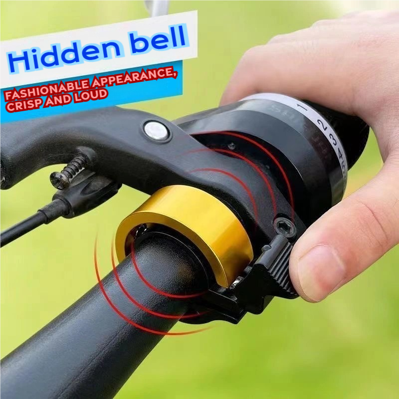 Aluminium Bike bicycle bell ring shaped invisible bell bike ring horn sound Loud 100dB decibels - Image 3