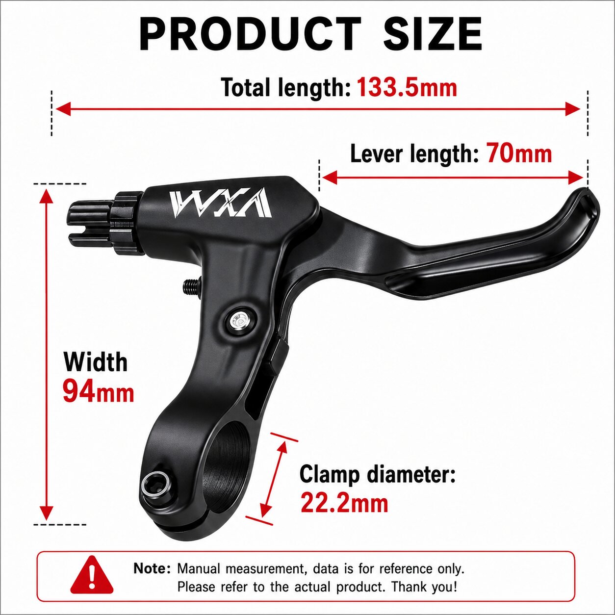 Mobi Bicycle Brake Lever Aluminium V Brake Disc Brake Handle Lever Adjustable MTB Foldable Kid Bike - Image 6