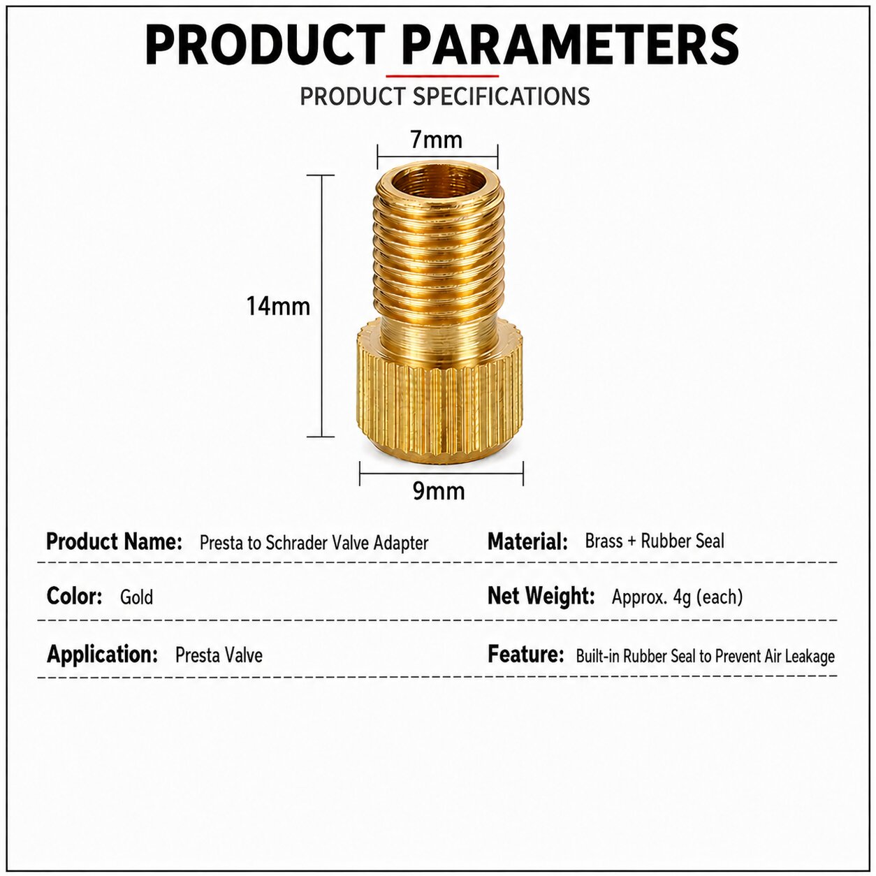 Valve Cap Presta Schrader Valve AV SV FV PV Aluminium Alloy Dust Cover Converter Bike car tyre tube - Image 7