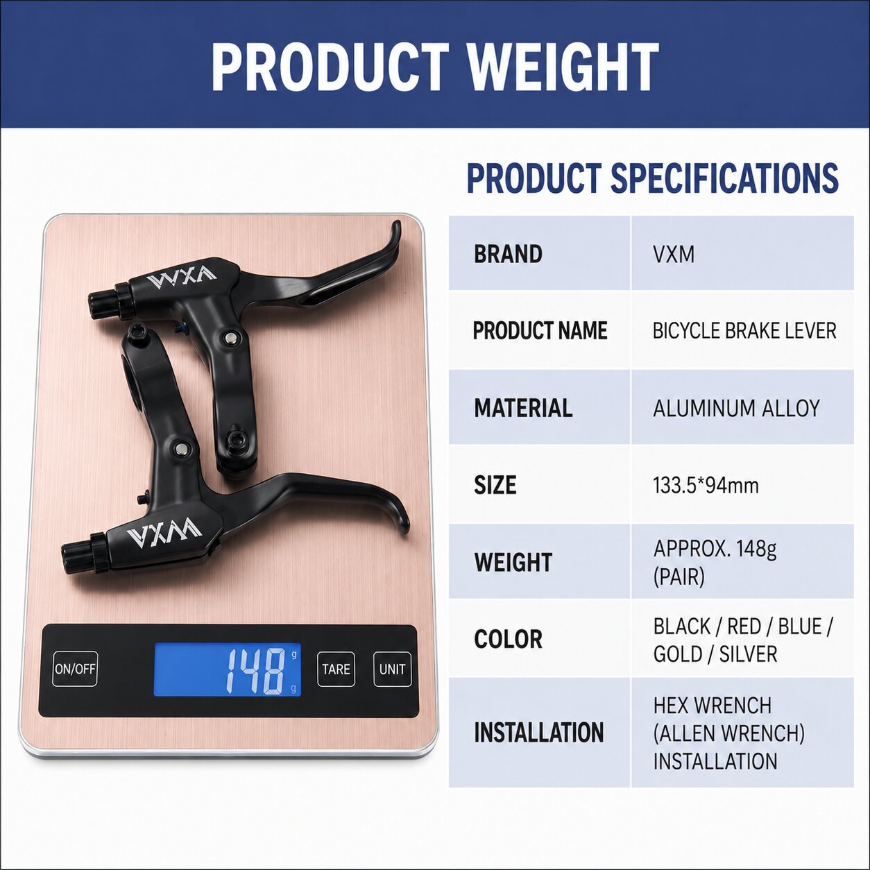 Mobi Bicycle Brake Lever Aluminium V Brake Disc Brake Handle Lever Adjustable MTB Foldable Kid Bike - Image 8