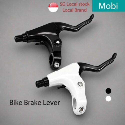 Aluminium Bicycle Brake Lever Handle Bike Black White Pair