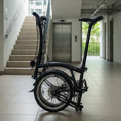 How to Carry a Folding Bike Up Stairs, Into Lifts and Around HDB Buildings