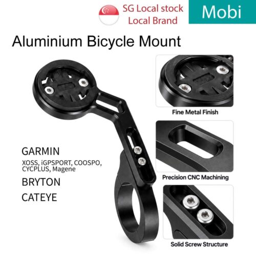 Aluminium Bicycle Mount Computer Light Horn Universal Mount for Garmin XOSS Bryton Cateye