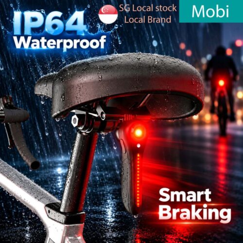 Bicycle Taillight Tail light Smart Brake Sensing IP64 Waterproof Type-C Rechargeable Bike Rear LED 6 Modes