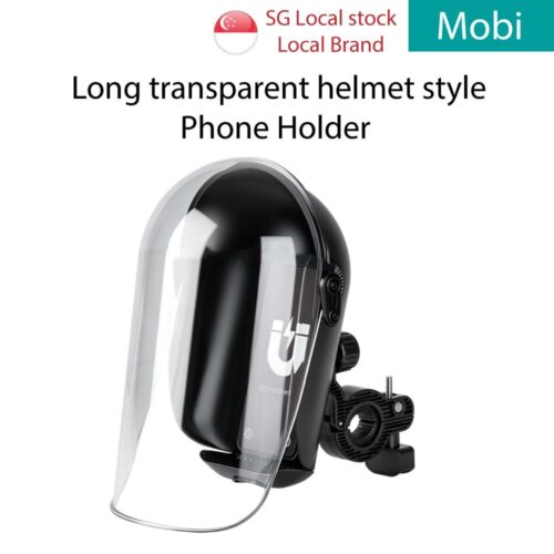 Bicycle Ebike PAB Motorcycle Phone Holder Long Transparent Sunshade Waterproof Rain Cover Magnetic Anti-Shake