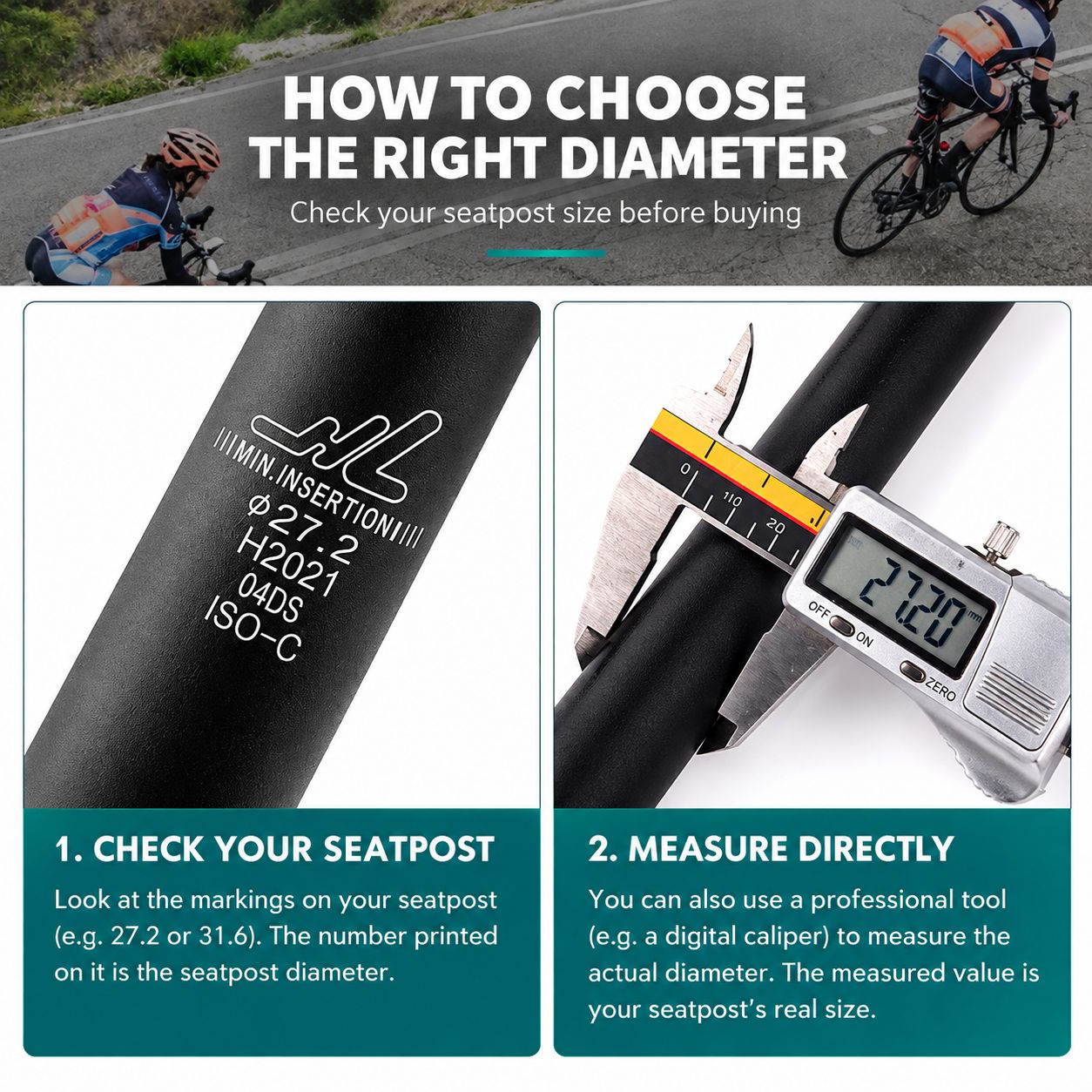 Bicycle Seatpost Seat Pole Shim Adapter Sleeve Seat Tube Reducer Converter for Bikes - Image 3