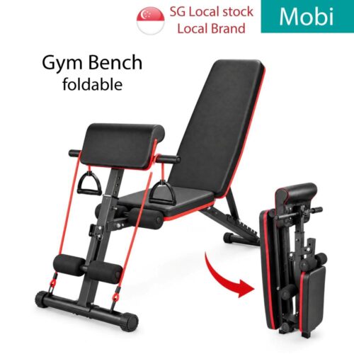 Foldable Adjustable Weight Bench Foldable Sit Up Bench Workout Gym Bench Abdominal Fitness Home Gym Exercise