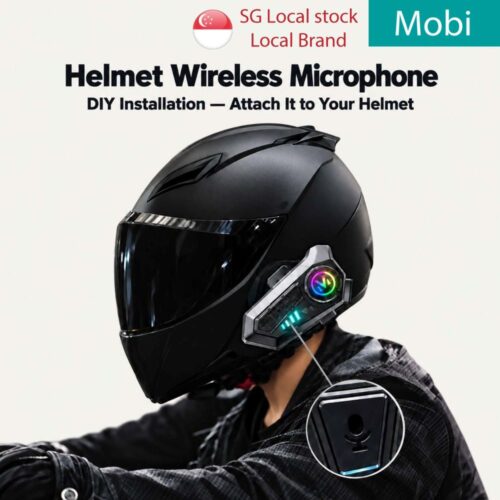 Y10 Helmet Wireless Headset Microphone DIY Mount Bike Motorbike Bicycle Ebike